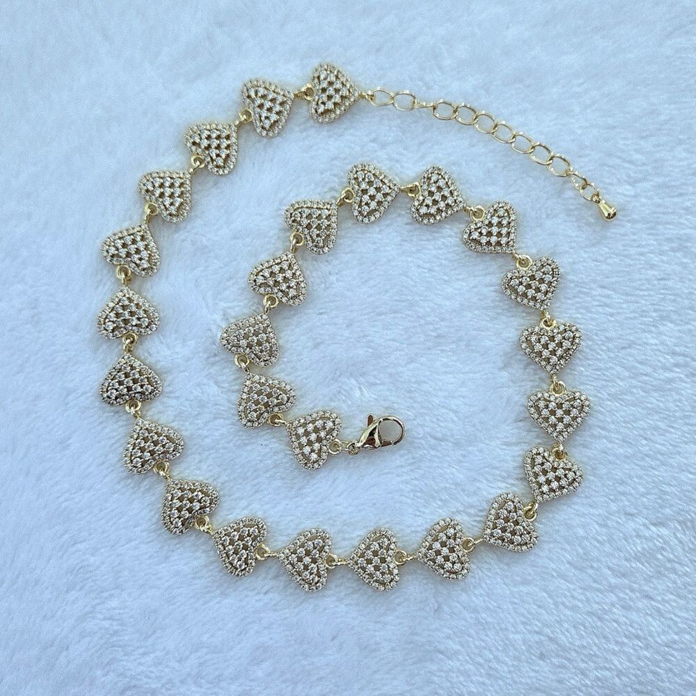 Gemelli👭 "Rebecca" Gold Hearts💛 Necklace - NWT - Picture 8 of 16